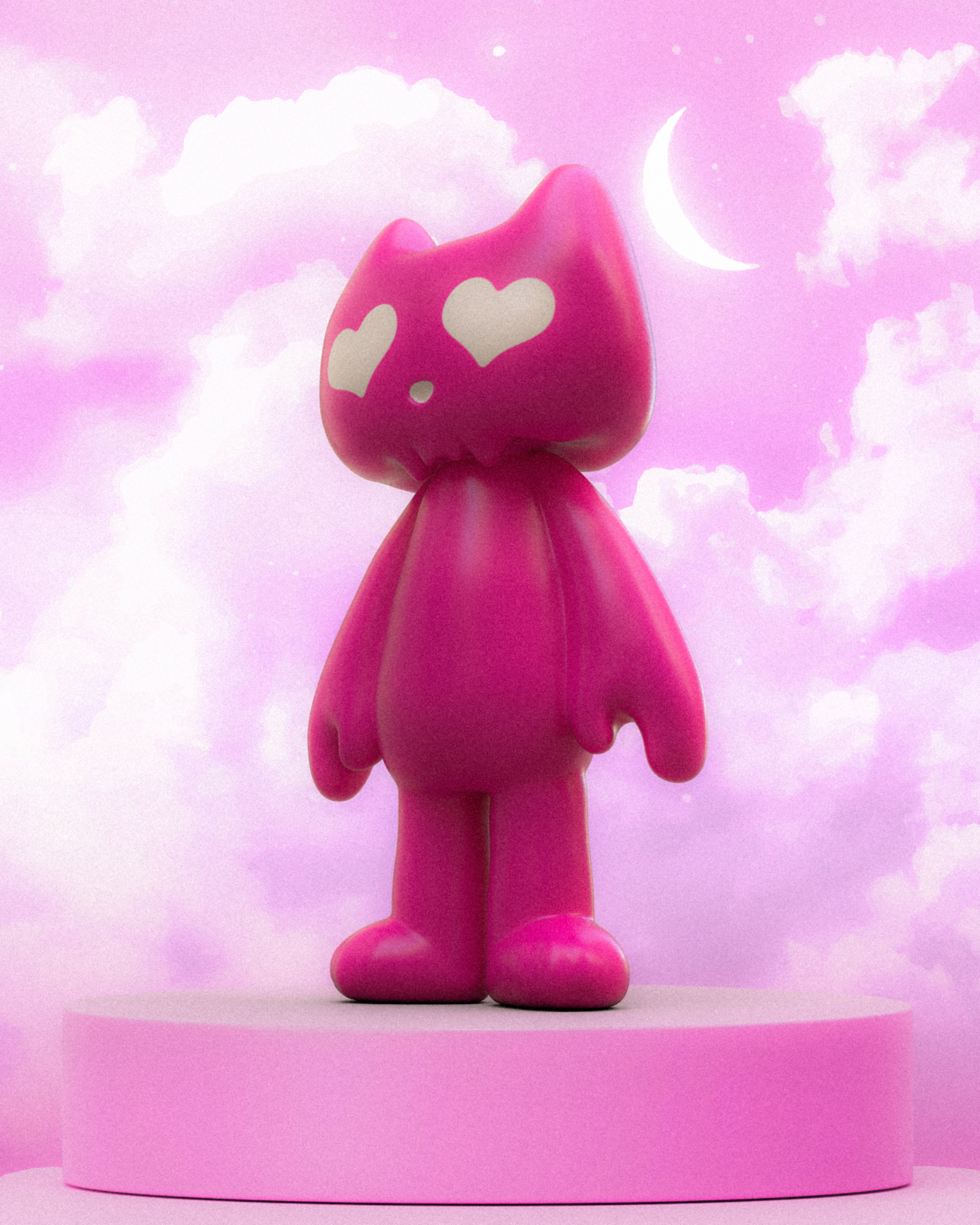 DumbCats-LOVEY-PromoStage-PinkSky